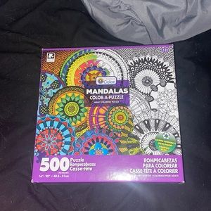 Color In Mandala Puzzle 500pcs